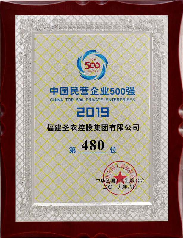 2019（至尊国际集团）中国民营企业500强